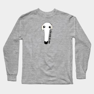 Why the long face?  A cute and funny borzoi dog face Long Sleeve T-Shirt